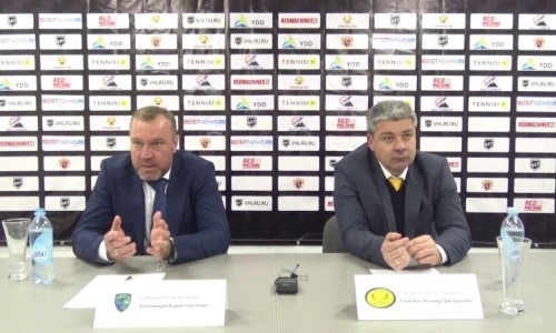 Видео послематчевой пресс-конференции игры ВХЛ «Сарыарка» — «Югра» 3:4