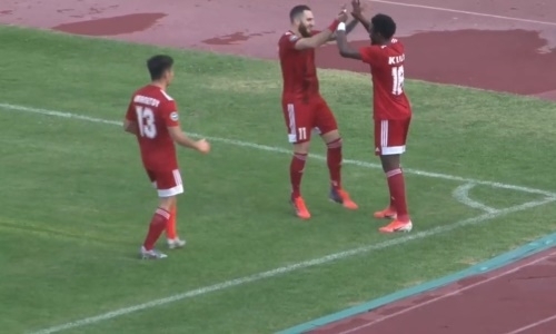 Видео второго гола Мбомбо матча Премьер-Лиги «Ордабасы» — «Кайсар»