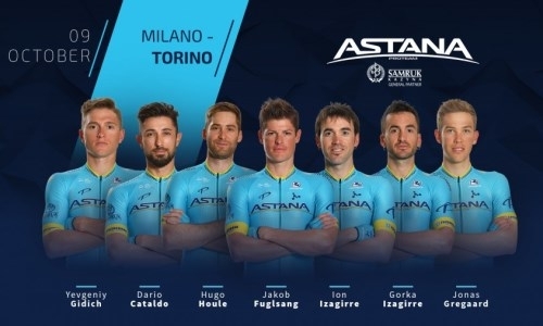 «Астана» объявила состав на старейшую классическую гонку «Милан — Турин»