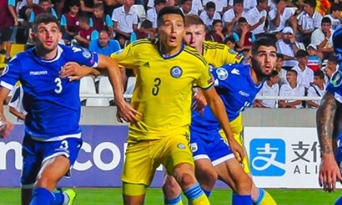 Сборная Казахстана побеждает Кипр после первого тайма матча отбора ЕВРО-2019