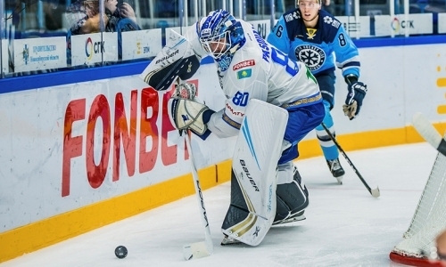 КХЛ отметила историческое достижение вратаря «Барыса»