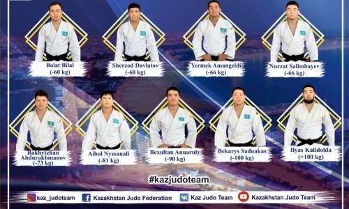Объявлен состав сборной Казахстана по дзюдо на чемпионат мира среди молодежи