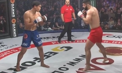 Казахстанца нокаутировали «двоечкой» на турнире Fight Nights Global 95