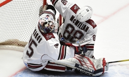 Рижское «Динамо» после победы над «Барысом» уступило в матче КХЛ