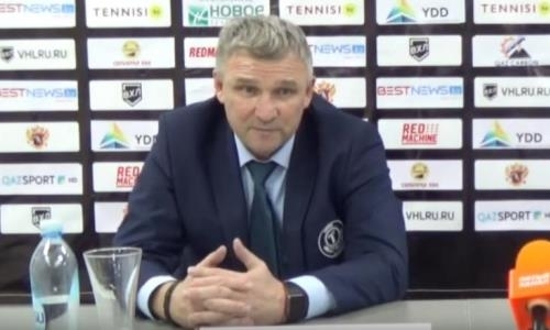 Видео послематчевой пресс-конференции игры ВХЛ «Сарыарка» — «Торпедо» 4:3