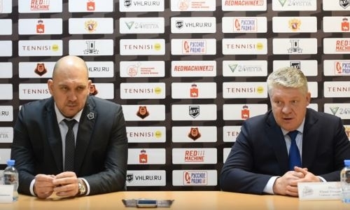 Видео послематчевой пресс-конференции игры ВХЛ «Молот-Прикамье» — «Номад» 7:1