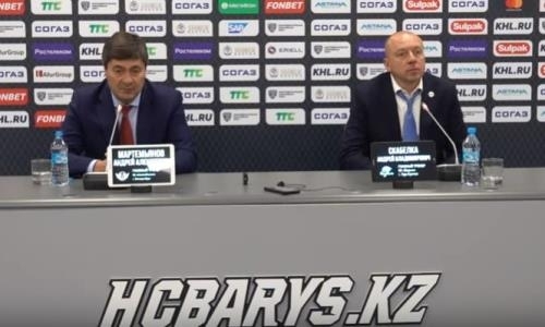 Видео послематчевой пресс-конференции игры КХЛ «Барыс» — «Автомобилист» 3:4 ОТ