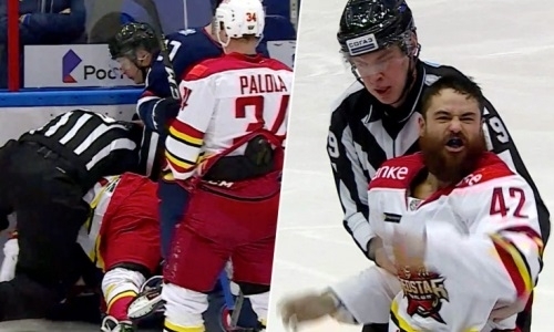 Канадец из «Куньлунь РС» избил русских хоккеистов и напомнил о Рыспаеве. Видео