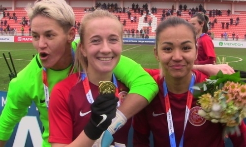 Самая сексуальная футболистка Казахстана стала обладательницей Кубка России