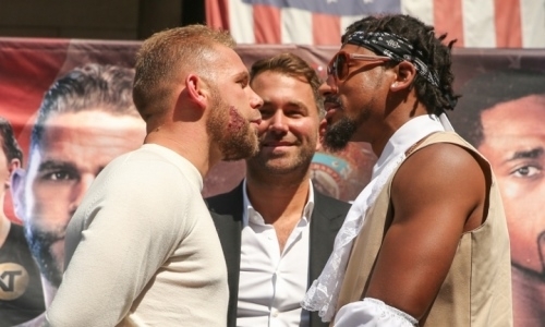 «Чувак, верни мой пояс». Сондерс встретился с чемпионом мира в весе Головкина