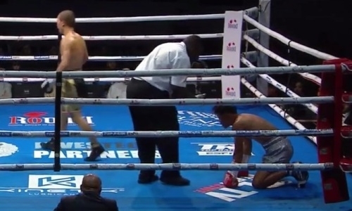 19-летний «Калашников» зверски нокаутировал соперника в вечере бокса с казахстанцем. Видео