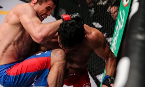 К Хабибу в UFC. Брат Нурмагомедова досрочно победил в первом раунде в главном бою вечера. Видео