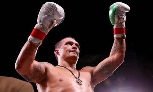 Усик провёл тренировку на тонком льду. Видео