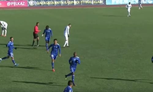 Видео гола Пауло матча Премьер-Лиги «Атырау» — «Ордабасы»