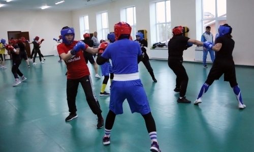 Фоторепортаж с подготовки женской сборной Казахстана к молодежному чемпионату Азии