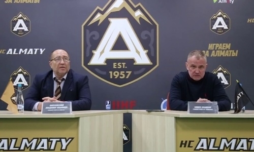 Видео послематчевой пресс-конференции игр чемпионата РК «Алматы» — «Бейбарыс» 5:3, 5:4