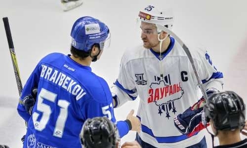 Фоторепортаж с матча ВХЛ «Номад» — «Зауралье» 1:2