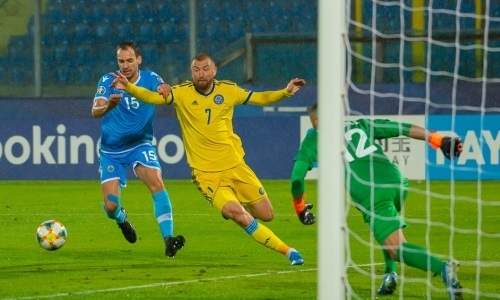 Фоторепортаж с матча отбора ЕВРО-2020 Сан-Марино — Казахстан 1:3