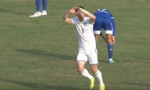 Видео второго гола Таубая матча за право участия в КПЛ-2020 «Тараз» — «Акжайык»