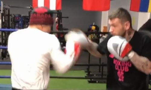 Видео с тренировки Батыра Джукембаева в Москве