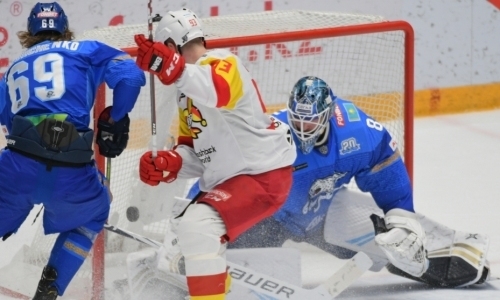 «Великан блеснул мастерством». КХЛ отметила главного героя встречи «Барыс» — «Йокерит»