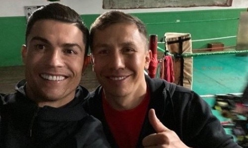 Селфи Головкина с Роналду набрало более миллиона лайков за час