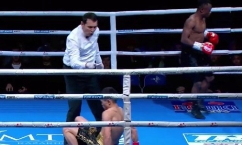 Видео трех нокдаунов и нокаута, или Как «ноунейм» избивал казахстанского чемпиона WBC в Алматы