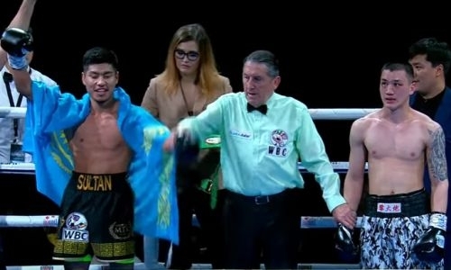 Названа причина отказа соперника казахстанца Султана Заурбека от продолжения боя за титул WBC