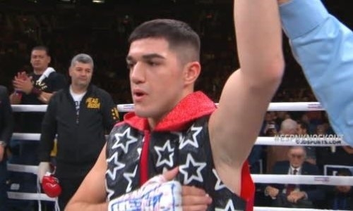 «Албанский медведь» после четырех нокдаунов в первом раунде «удосрочил» соперника в вечере бокса с участием Елеусинова. Видео