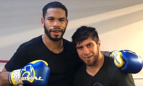 Казахстанский нокаутер провел спарринг с небитым проспектом из США