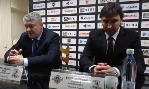 Видео послематчевой пресс-конференции игры ВХЛ «Челмет» — «Номад» 2:1 Б