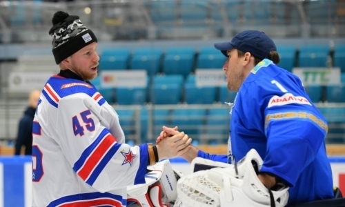 Фоторепортаж с матча КХЛ «Барыс» — СКА 2:6