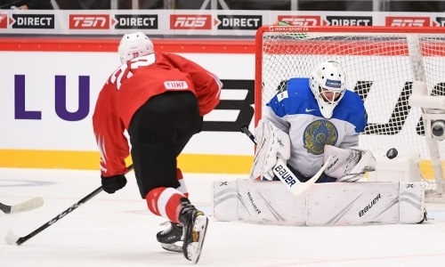 Фоторепортаж с матча МЧМ-2020 Швейцария — Казахстан 5:3