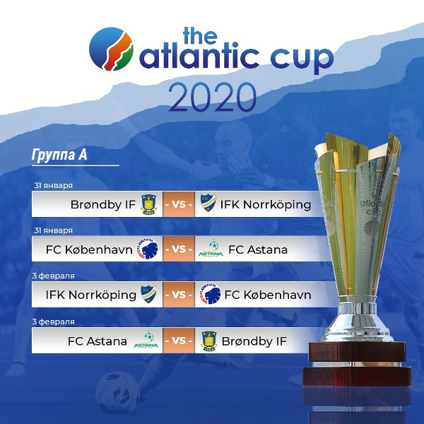 «Астана» представила расписание матчей на турнире «Atlantic Cup» с европейскими клубами