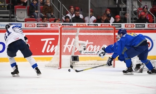 Фоторепортаж с матча МЧМ-2020 Казахстан — Финляндия 1:7