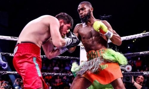 Тотальное уничтожение. Видео двух нокдаунов казахстанца Бахтияра Эюбова в первом раунде