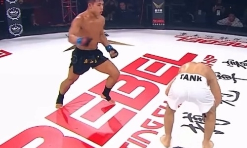 Казахстанского бойца нокаутировали жестоким ударом по печени. Видео