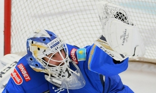 Вратарь «Барыса» пропустил три шайбы и вошел в ТОП-5 лучших в КХЛ