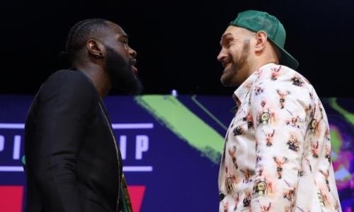 Уайлдер и Фьюри провели горячую дуэль взглядов перед долгожданным рематчем. Видео