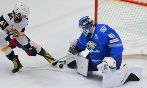 «Иногда везло мне». Вратарь «Барыса» честно высказался о нервной концовке матча с «Металлургом»