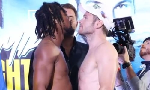 Чемпион мира в весе Головкина прошел взвешивание перед защитой титула. Видео