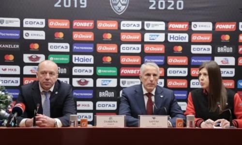 Видео послематчевой пресс-конференции игры КХЛ «Авангард» — «Барыс» 2:3