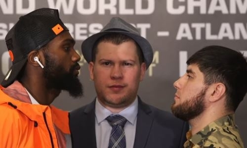 Видео дуэли взглядов Бахтияра Эюбова с непобежденным американцем перед боем в США