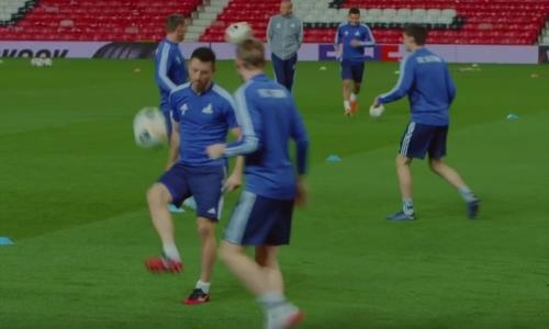 «Астана» вспомнила поездку на «Олд Траффорд» и представила видеосюжет