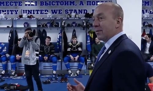 Видео из раздевалки, или Как «Барыс» праздновал победу над «Локомотивом»