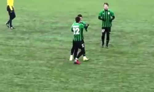 Пушка. Видео шикарного гола футболиста «Атырау» со штрафного в товарищеском матче