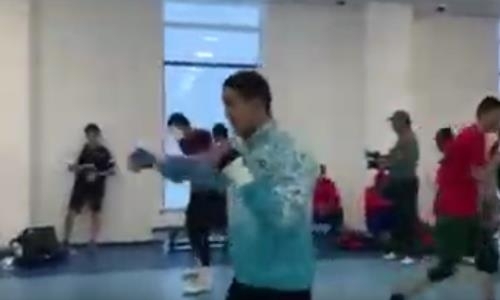 Видео боя с тенью Абильхана Аманкула