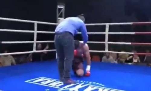 Дравшийся в Казахстане небитый южноамериканец убийственным ударом нокаутировал соперника. Видео