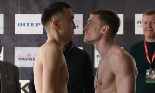 Казахстанский боксер прошел взвешивание перед боем в Украине