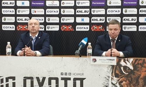 Видео послематчевой пресс-конференции игры КХЛ «Амур» — «Барыс» 5:0